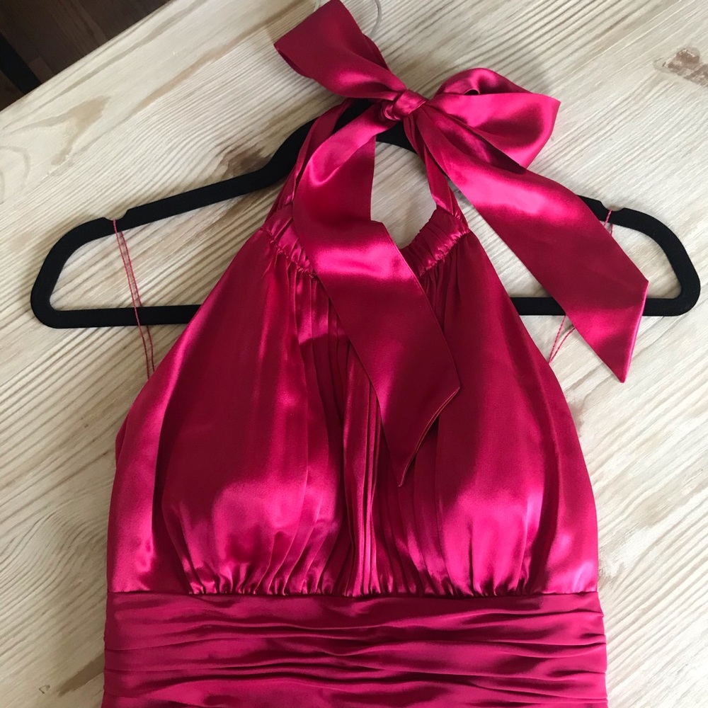 ❤️HP!!!❤️ Adrianna Papell Silk Red Dress- LIKE NEW